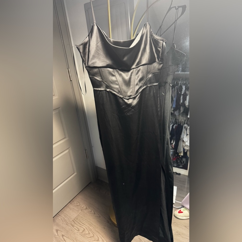 Zara midi dress slik